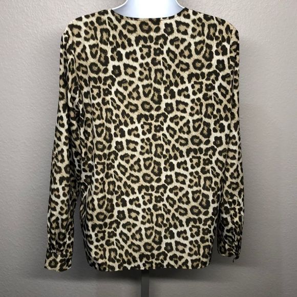 Michael Kors Cheetah Print Top - Picture 4 of 5